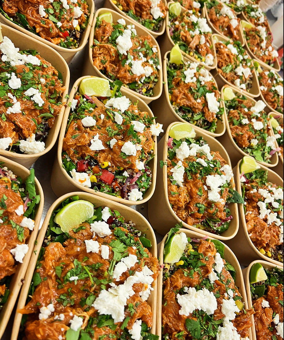 Wednesday: Chipotle Chicken Tinga with Quinoa Salad + Feta