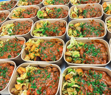 Load image into Gallery viewer, Wednesday: Slow-Cooked Beef Goulash, Paprika Potatoes + Greens
