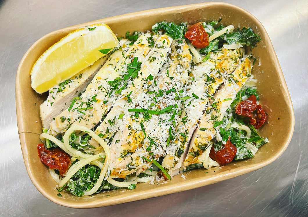 Monday: Lemon + Parmesan Chicken Linguine (bestseller!)